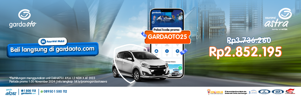 Promo Garda Oto Beli Asuransi Bisa Hemat hingga 25%!