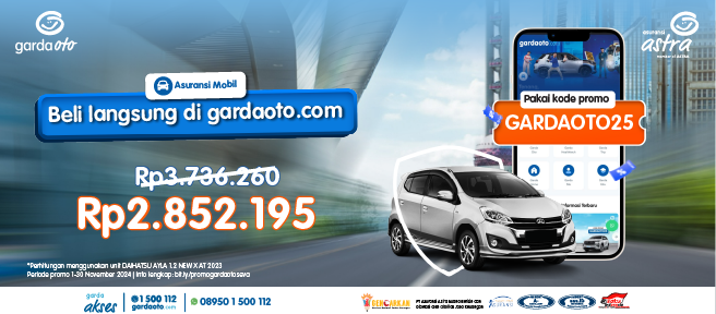 Promo Garda Oto Beli Asuransi Bisa Hemat hingga 25%!