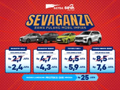 SEVAGANZA! Bawa Pulang Mobil Impian Kamu Sekarang Juga dari SEVA