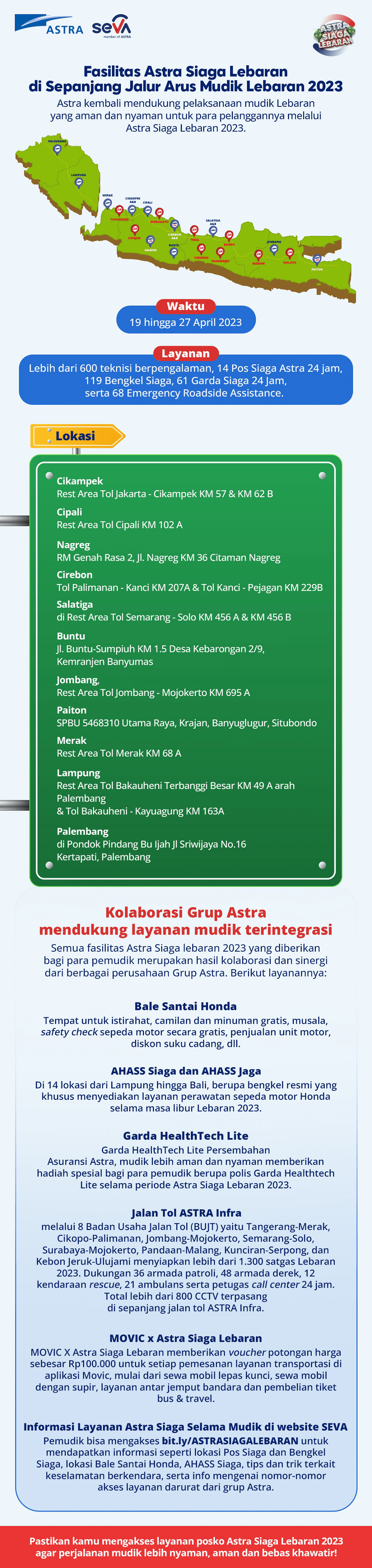 fasilitas astra siaga lebaran