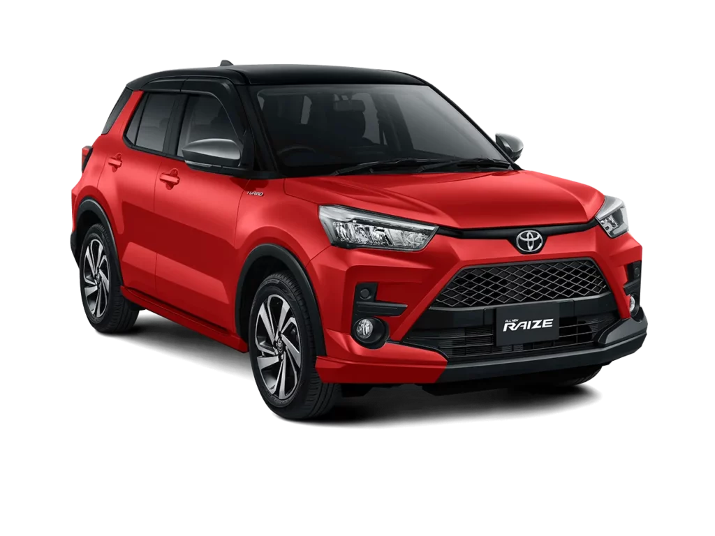 Mobil Toyota Raize Black Red